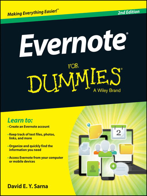 Title details for Evernote For Dummies by David E. Y. Sarna - Available